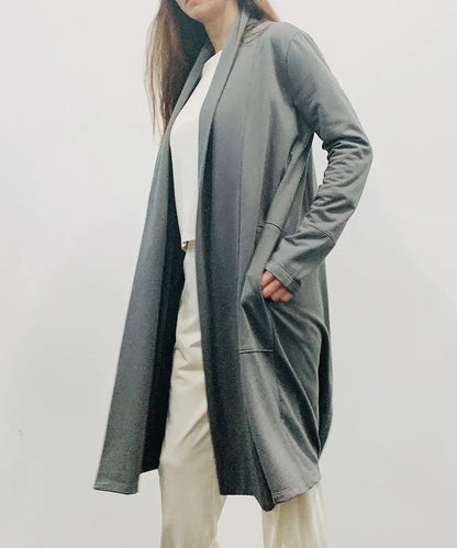 Hemp & Organic Cotton Coat (Beige, Grey, Sage)