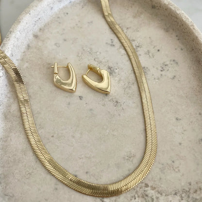 Abstract Modern Hoop Earrings
