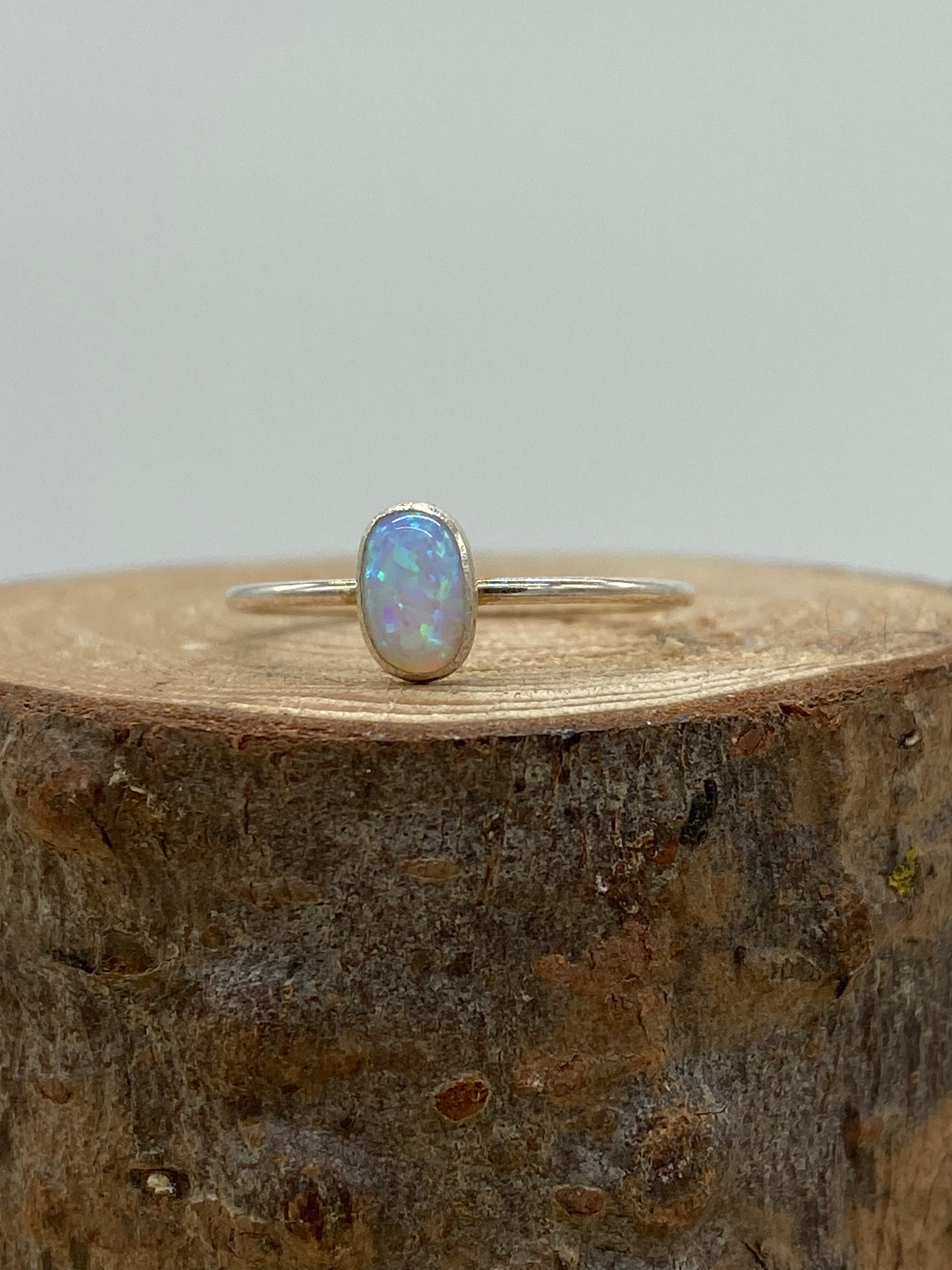 Oval Opal Ring (Gold, Silver)