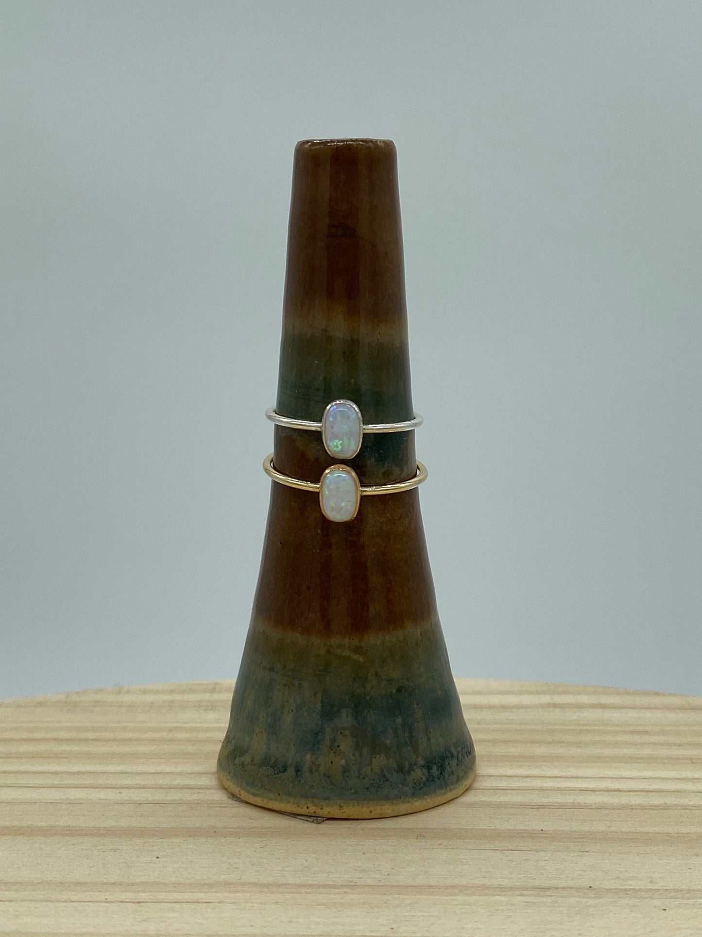 Oval Opal Ring (Gold, Silver)