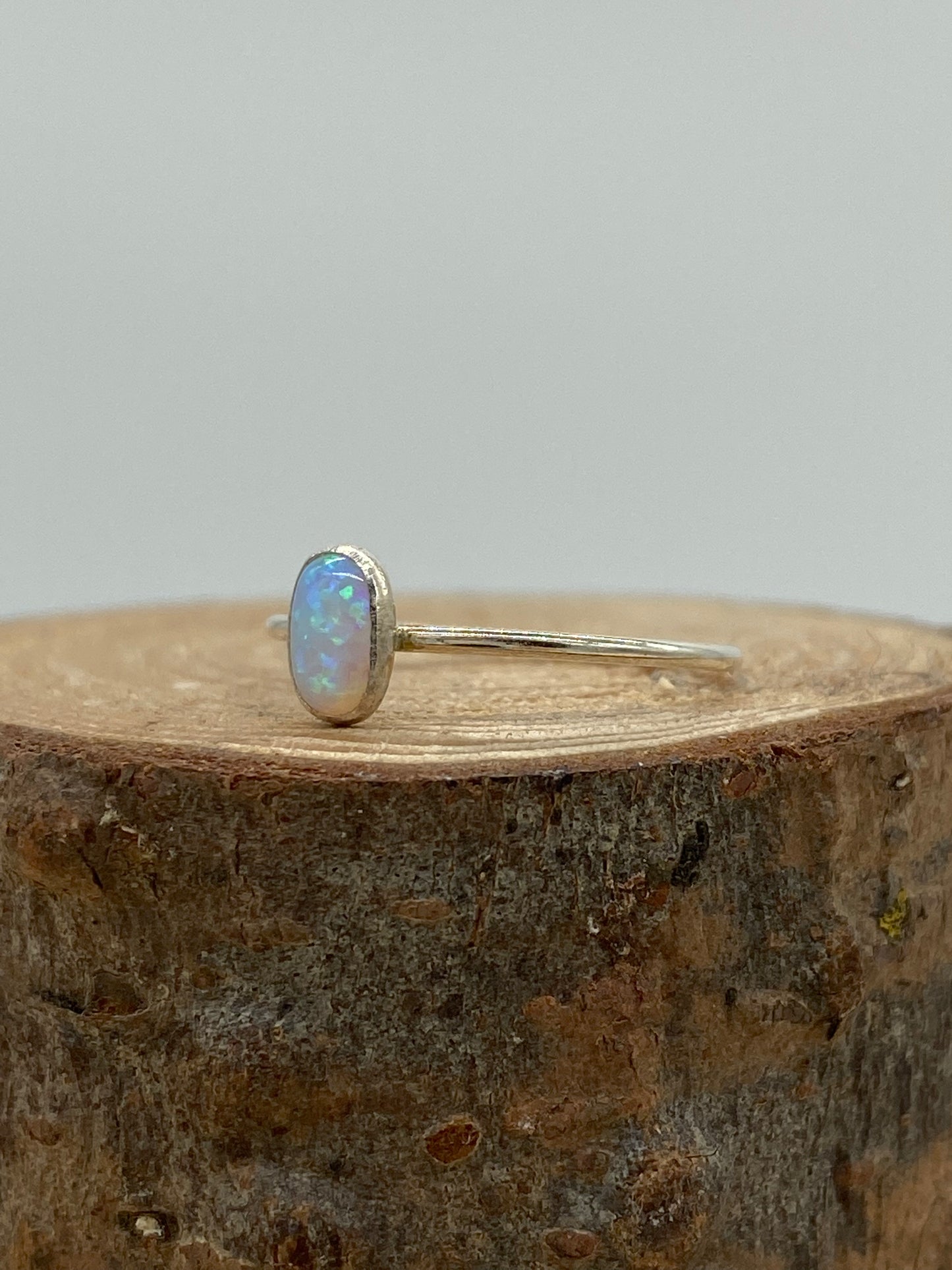 Oval Opal Ring (Gold, Silver)