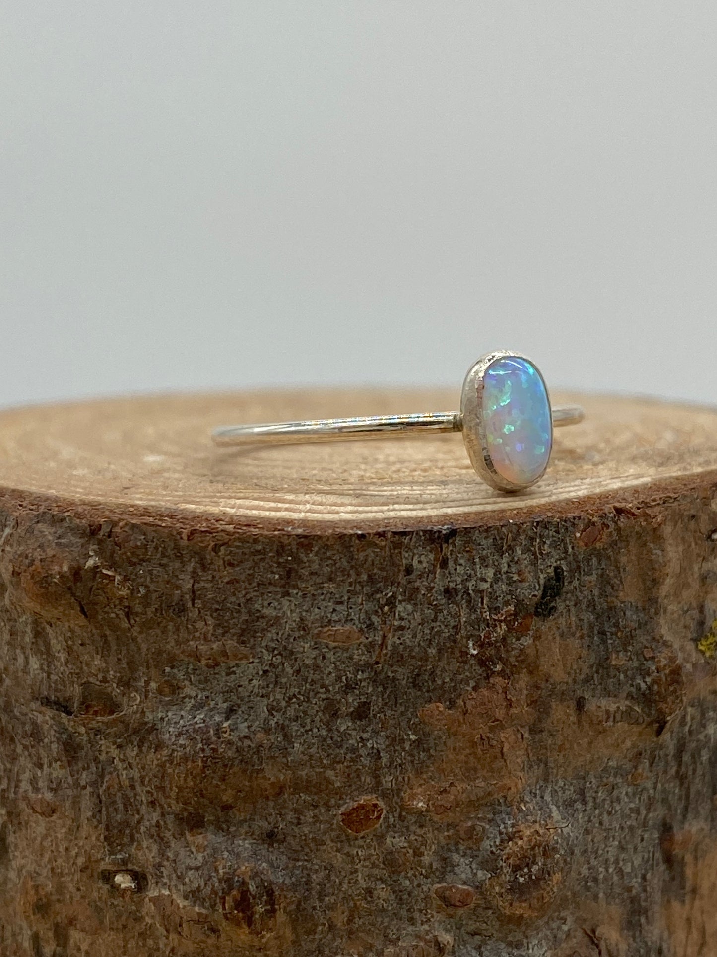 Oval Opal Ring (Gold, Silver)