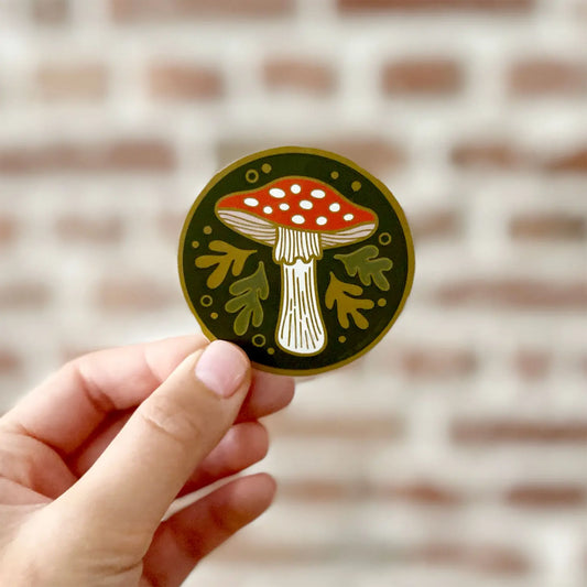Mushroom Sticker by Paper Parasol Press