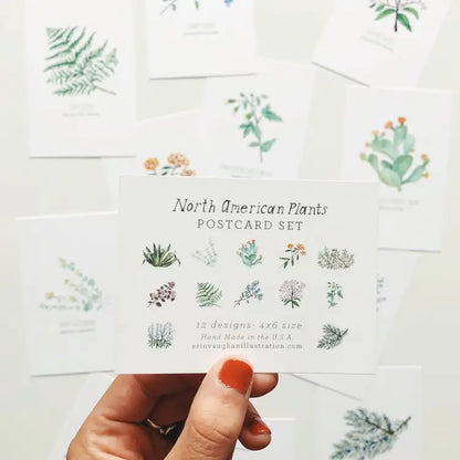 North American Plants Postcards Set of 12
