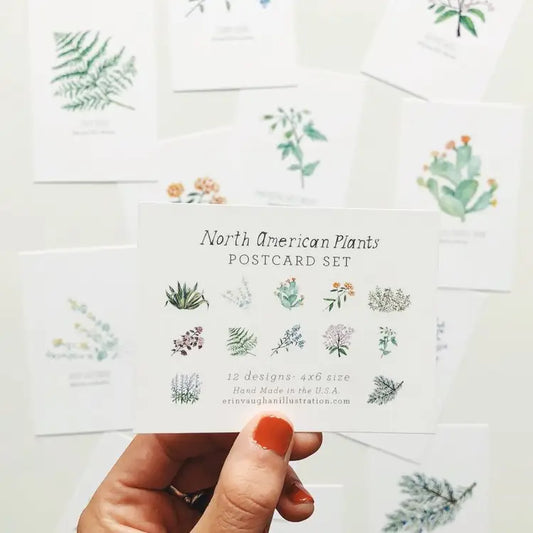 North American Plants Postcards Set of 12