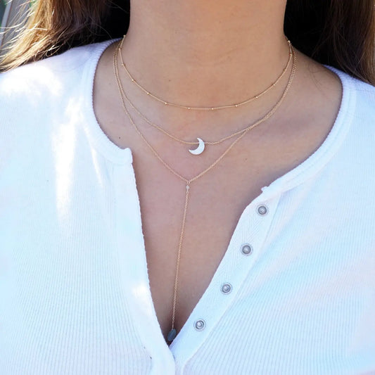 Opalite Moon Necklace