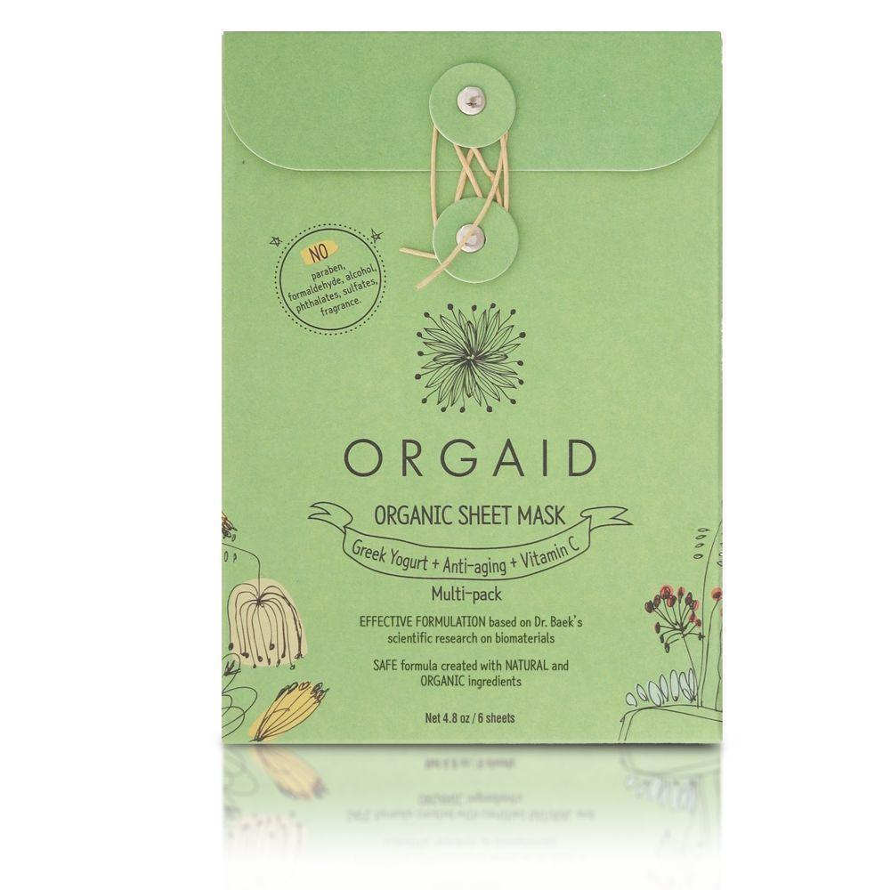Organic Sheet Mask (Vitamin C, Greek Yogurt, Anti Aging)