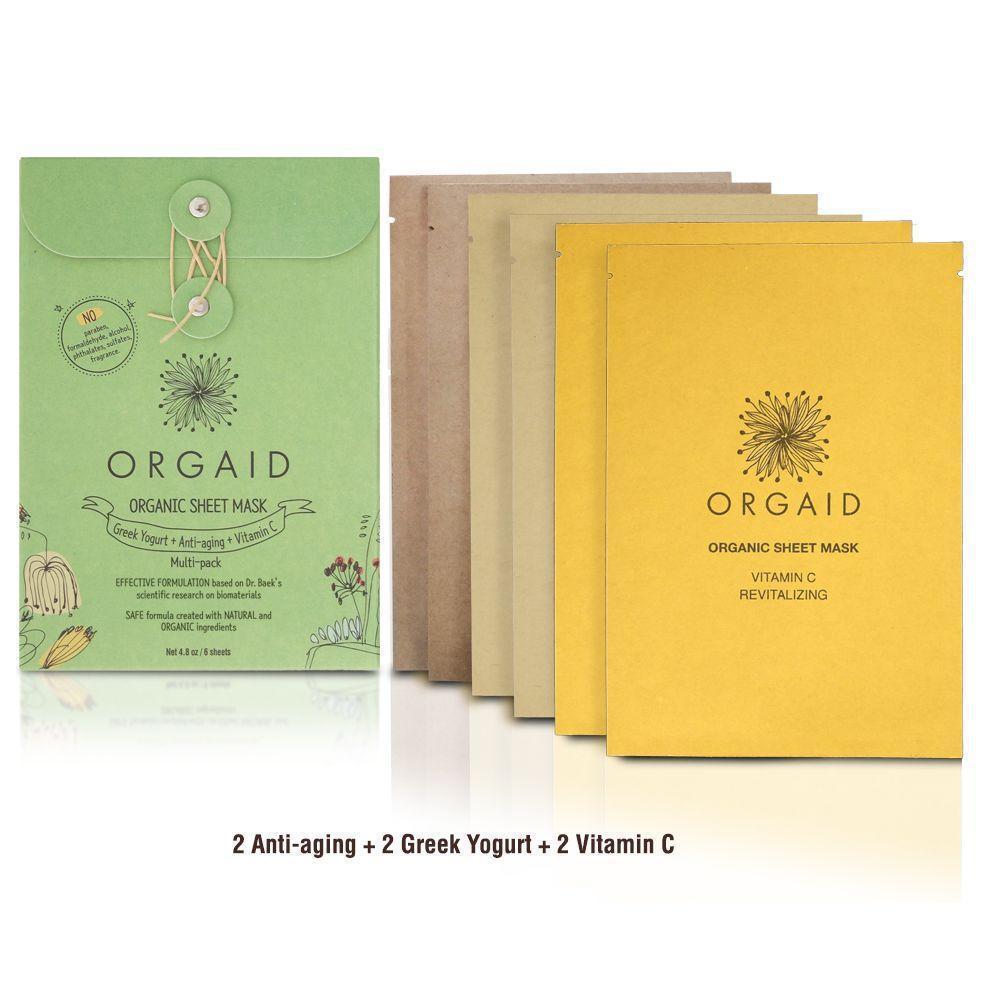 Organic Sheet Mask (Vitamin C, Greek Yogurt, Anti Aging)