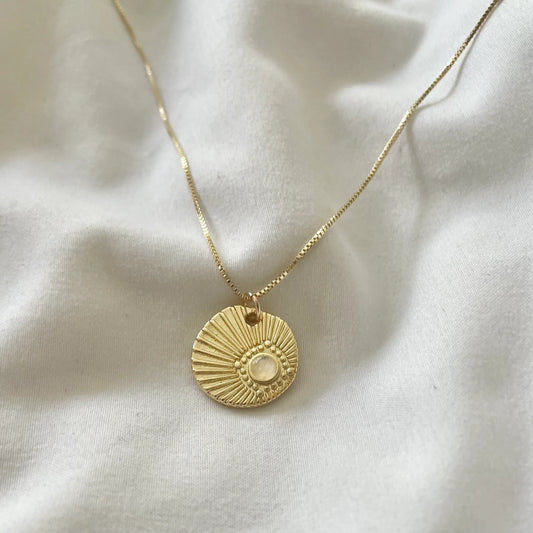 Ray of Light Moonstone Necklace