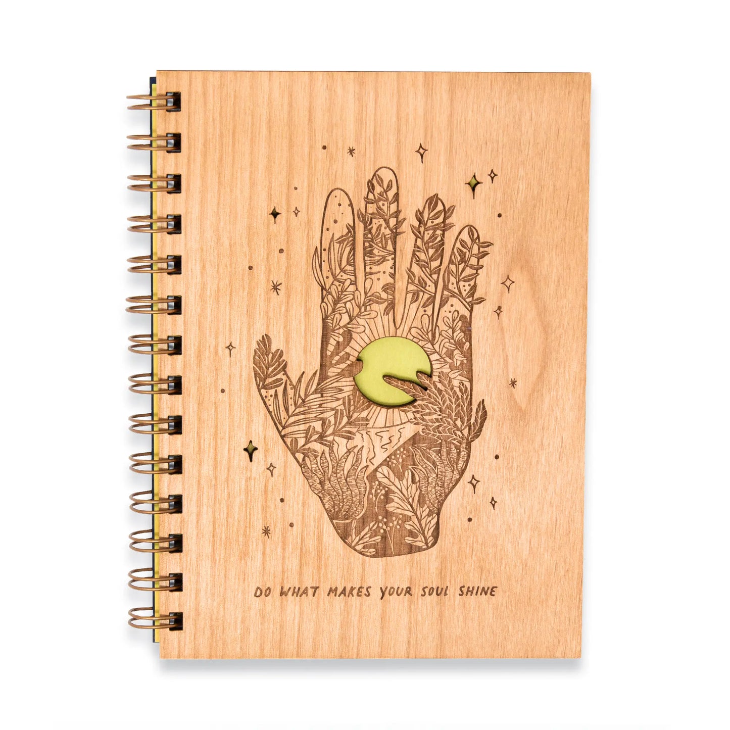 Do What Makes Your Soul Shine Wood Journal