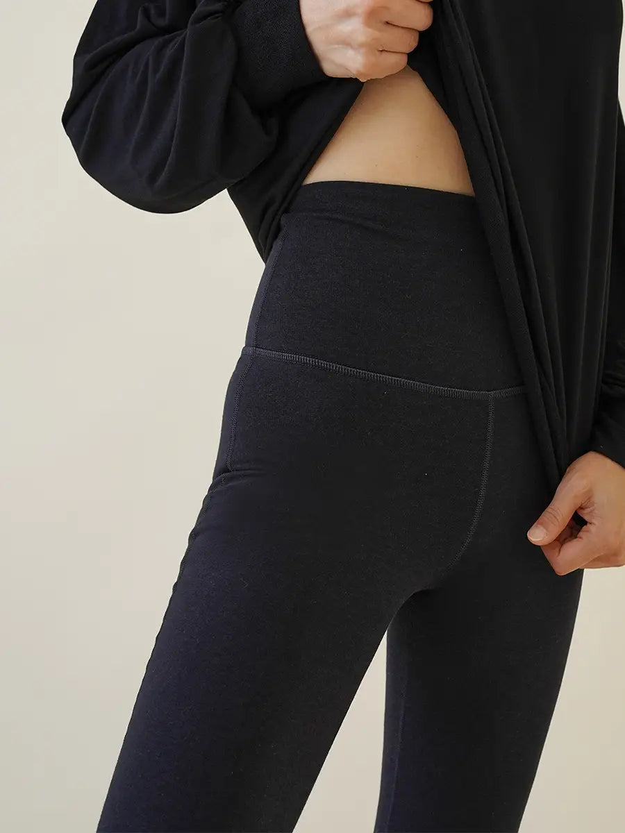 Bamboo & Cotton Compression Flared Leggings